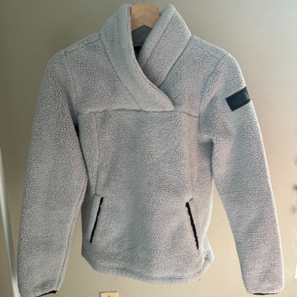 The North Face Sherpa Fleece Pullover Size XS Gray